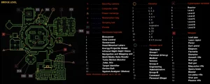 Map for Bridge Level in System Shock Remake