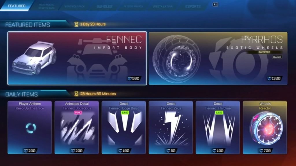 Fennec in Item Shop Daily Rotations